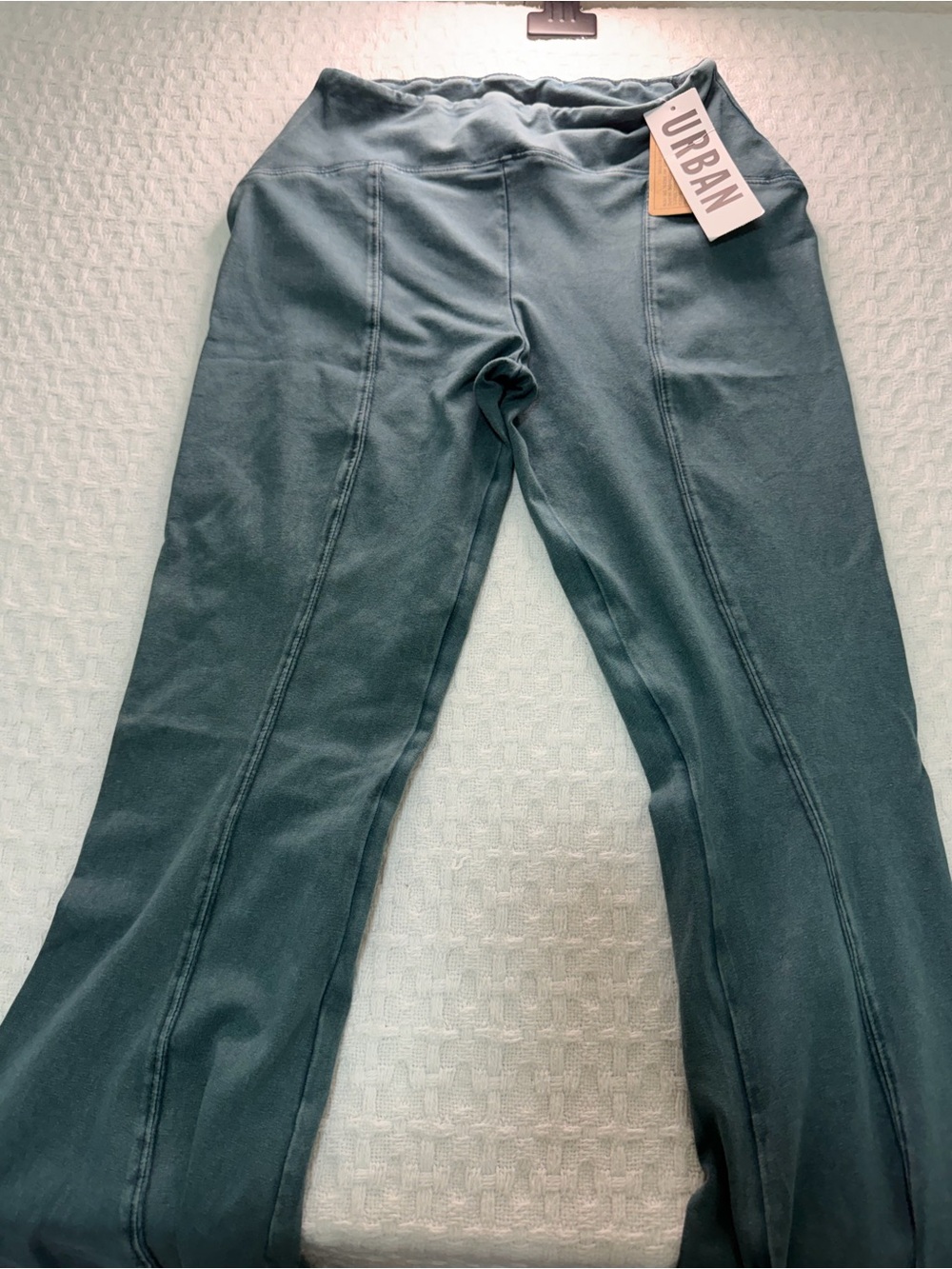 Urban Outfitters Slate-Green Flare Jeans